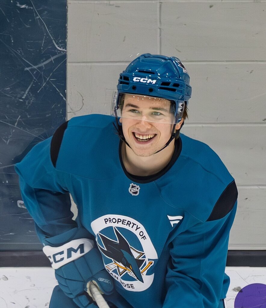 Macklin Celebrini sets Sharks record for most points in a season