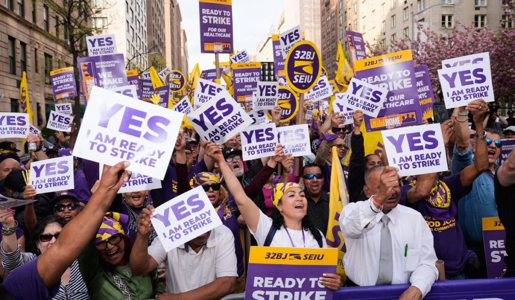 New York City apartment building workers authorize a possible strike as contract talks stall