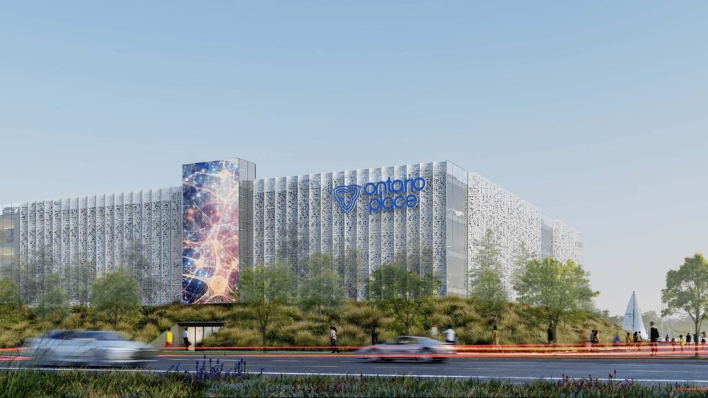 Ontario Place's parking garage might feature a massive LED billboard