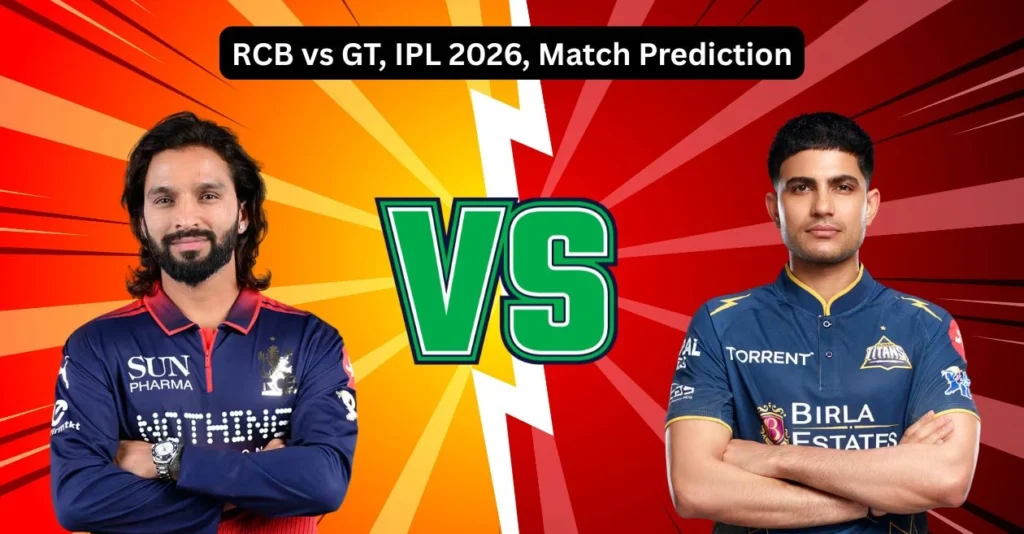 RCB vs GT, IPL 2026, Match Prediction: Who will win today’s game between Royal Challengers Bengaluru and Gujarat Titans?