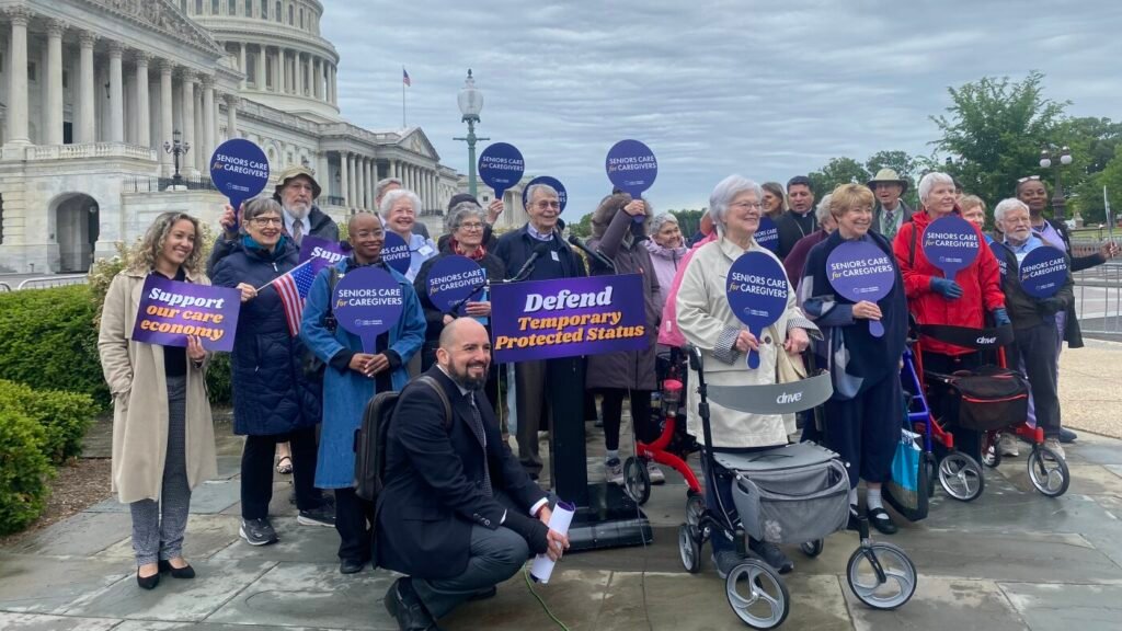 Senior citizens join immigration fight to protect caregivers : NPR