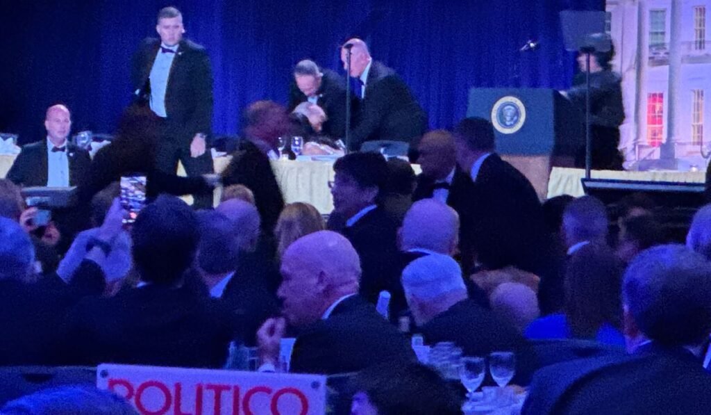 Shots fired at White House Correspondents’ Dinner, Trump rushed from the stage