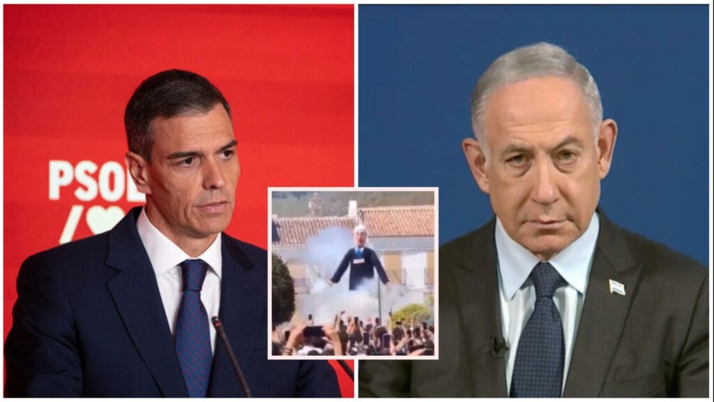 Spain-Israel row escalates further after Netanyahu effigy is blown to pieces at Easter festival near Malaga