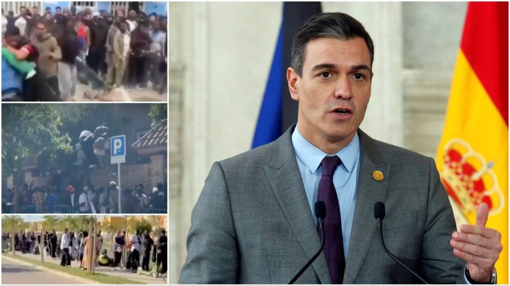 Spain's migrant amnesty in chaos as fights break out over queue jumping