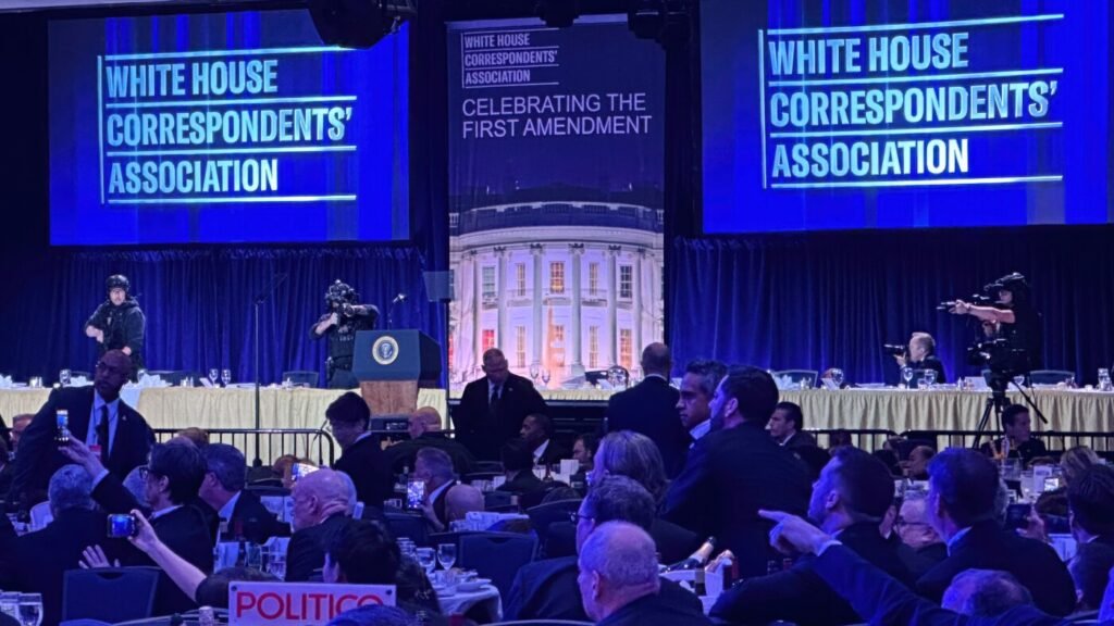 Take a look at the security setup for the WHCA Dinner : NPR Take a look at the security setup for the WHCA Dinner : NPR