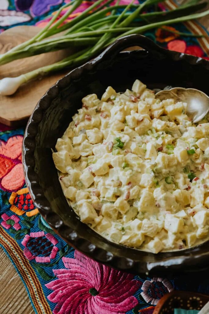 Texas Potato Salad Recipe (With Mustard, Eggs & Pickles) Texas Potato Salad Recipe (With Mustard, Eggs & Pickles)