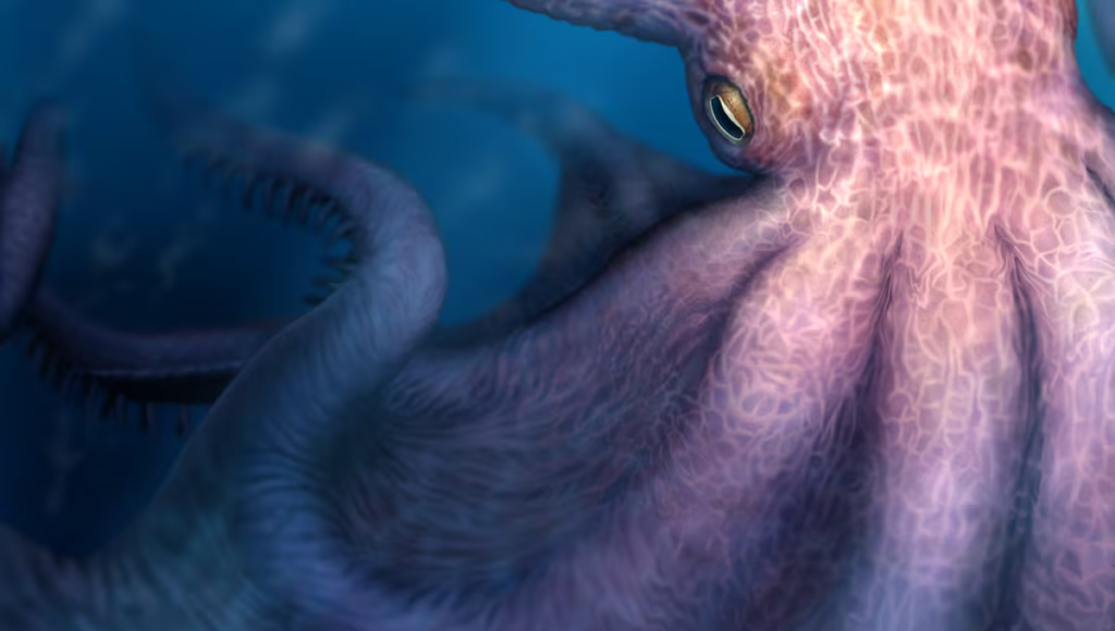 The kraken was real: scientists discover a 100-million-year-old carnivorous octopus the size of an articulated bus | Science