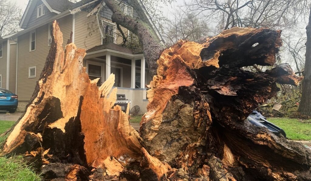 Thunderstorms rip across Michigan and damage 2 ice arenas, other structures