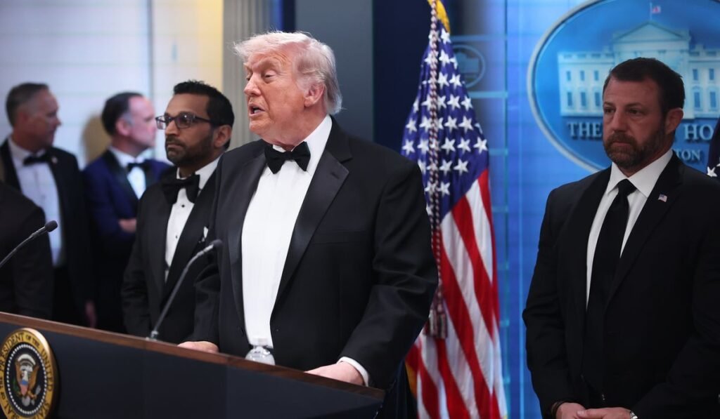 Trump praises Secret Service for taking down shooter at White House Correspondents’ Dinner