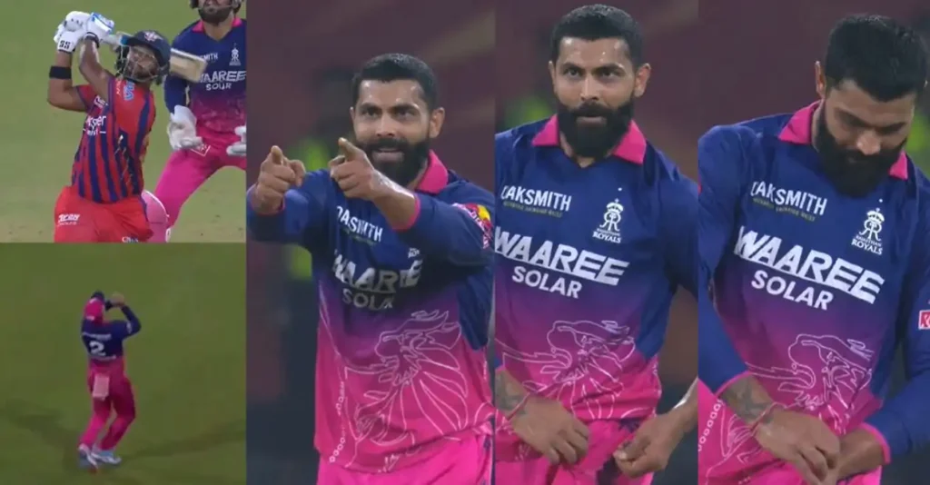 WATCH: Ravindra Jadeja comes up with ‘in my pocket’ celebration after removing Nicholas Pooran in LSG vs RR IPL 2026 clash