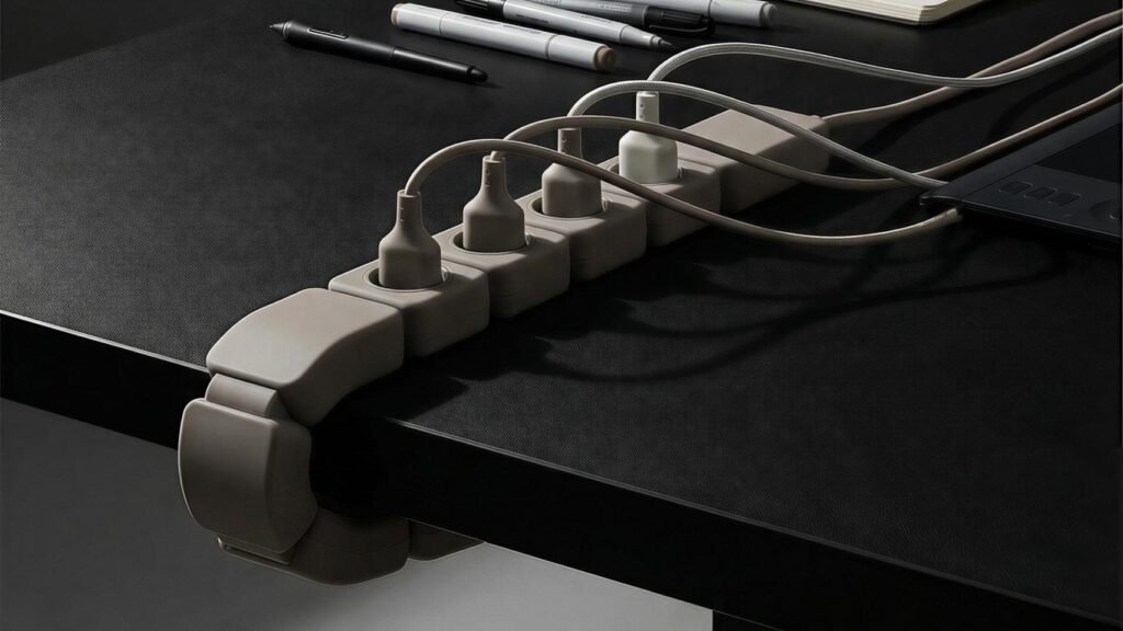 ocupa menos espacio adaptándose a la mesa