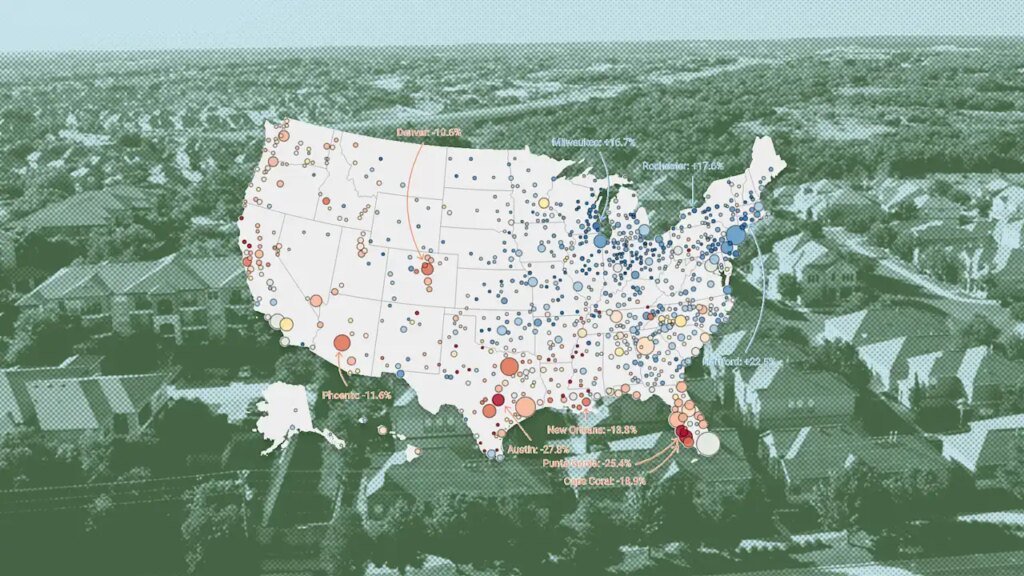 15 housing markets with the biggest home price declines since the pandemic boom ended 15 housing markets with the biggest home price declines since the pandemic boom ended