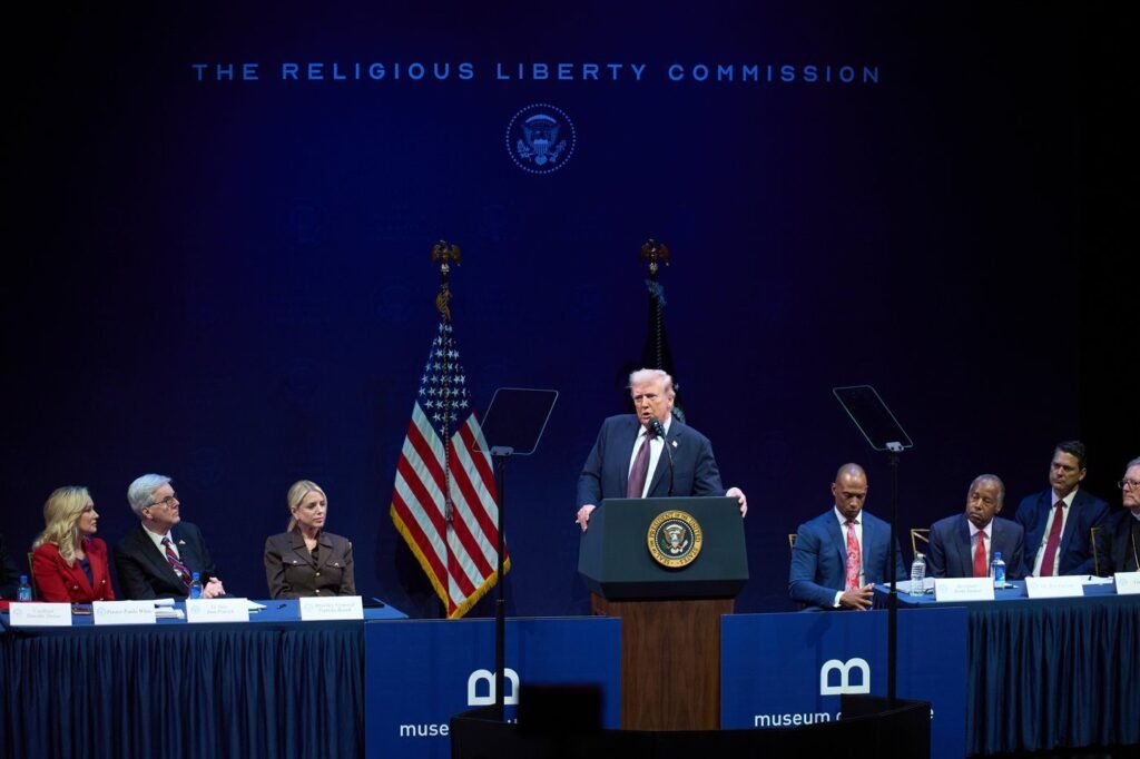 Rejecting church and state separation is on the wish list for Trump's religious liberty commission