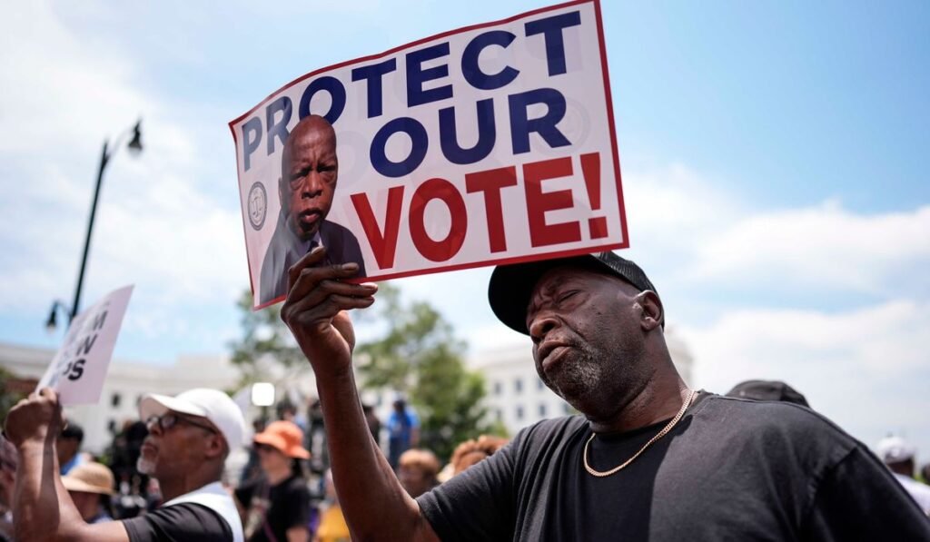In the birthplace of Civil Rights Movement, groups rally to defend Black political representation