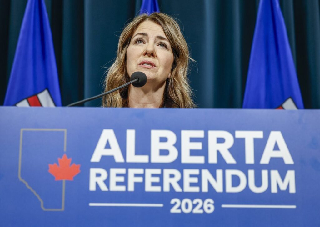 Alberta premier contradicts her United Conservative party president on separation