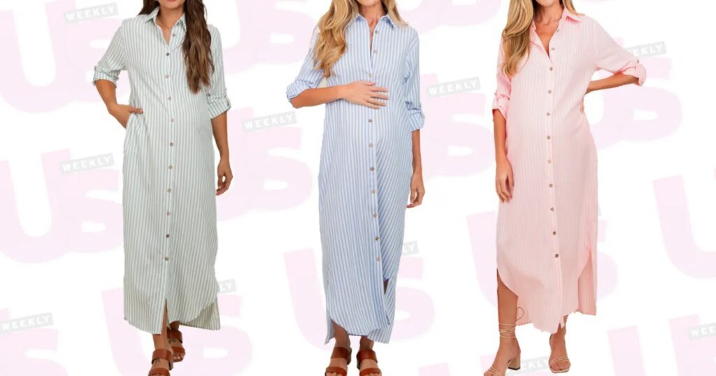 All the Hamptons Rich Moms Are Wearing This Striped Maxi Dress