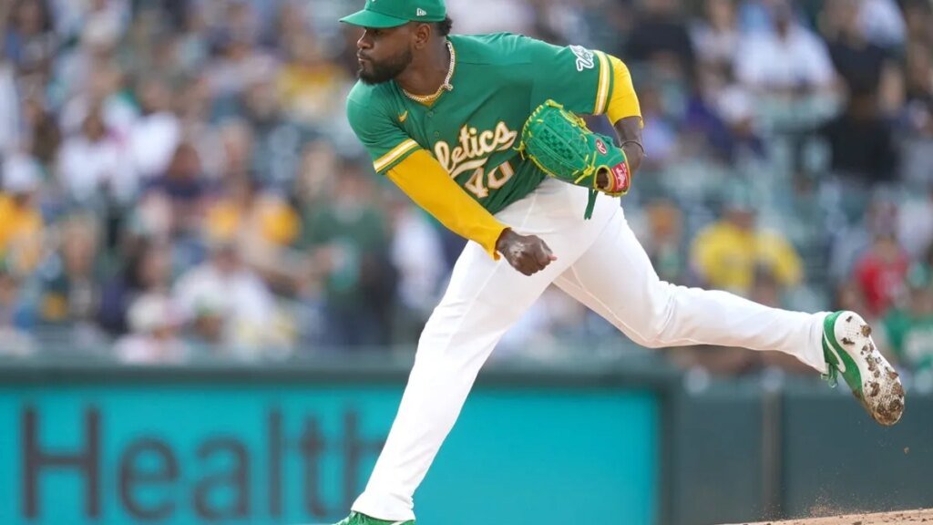 Athletics RHP Luis Severino exits after 1 inning with sore arm Athletics RHP Luis Severino exits after 1 inning with sore arm