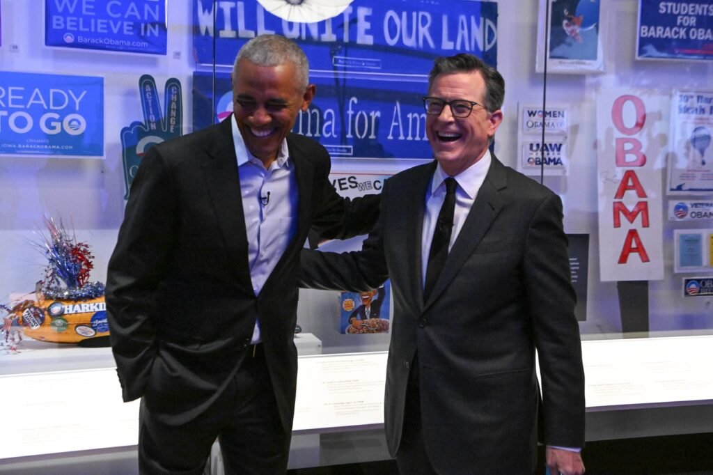 Barack Obama Calls Stephen Colbert a Friend After a Decade of Late-Night Barack Obama Calls Stephen Colbert a Friend After a Decade of Late-Night