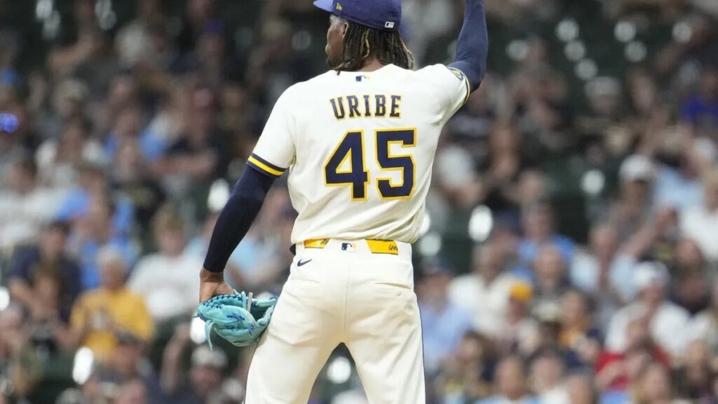 Brewers' Abner Uribe suspended 1 game for inappropriate gesture