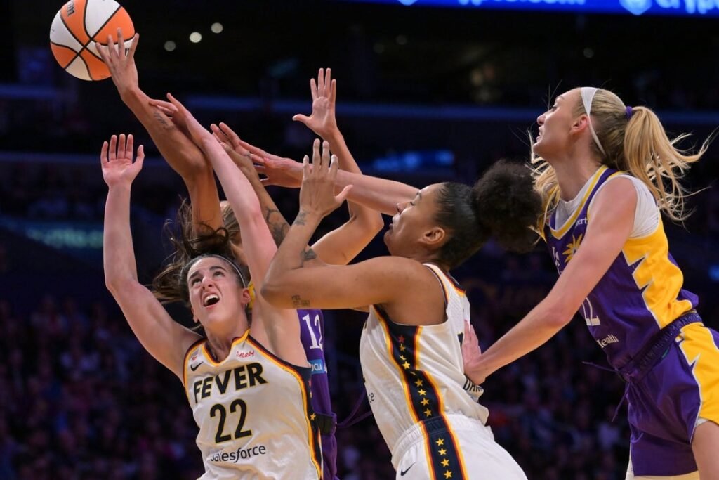 Caitlin Clark scores 23 as Fever handle Sparks for first win Caitlin Clark scores 23 as Fever handle Sparks for first win