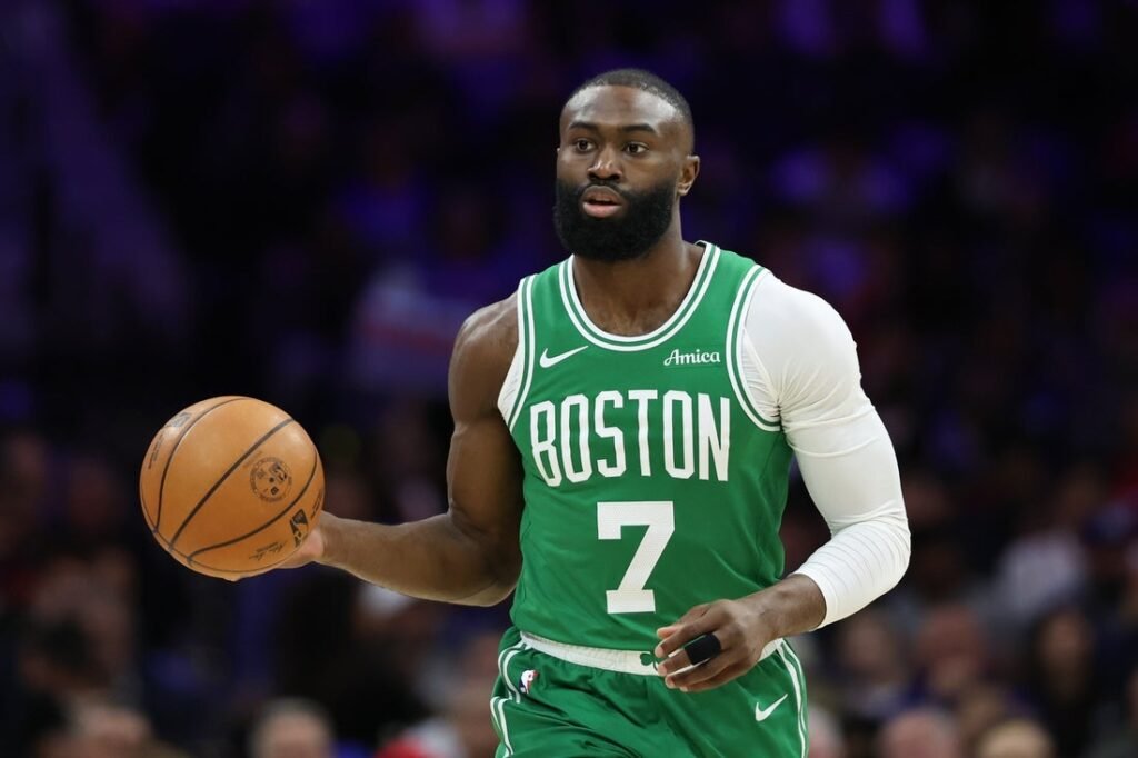 Celtics' Jaylen Brown critical of refs for 'agenda,' calls out 76ers' Joel Embiid