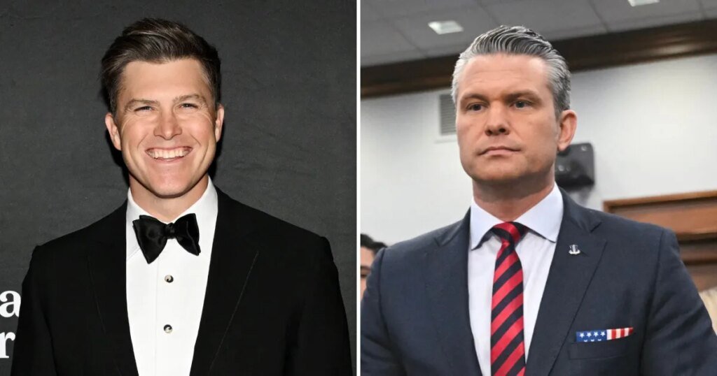 Colin Jost May Have Manifested Pete Hegseth's Pulp Fiction Moment