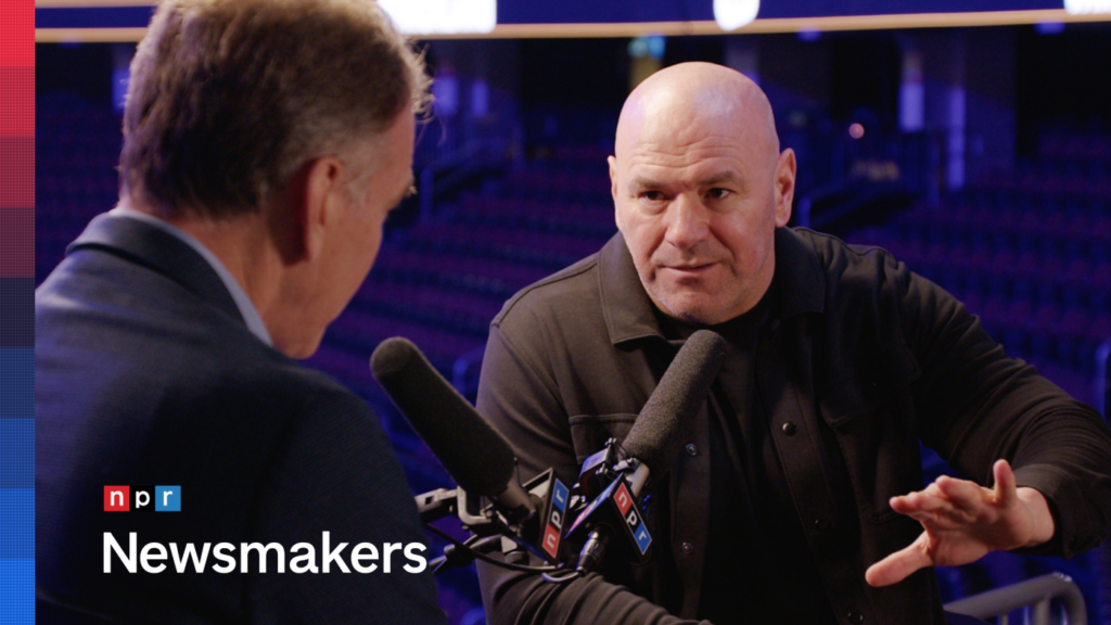 Dana White on building UFC arena on White House lawn : NPR