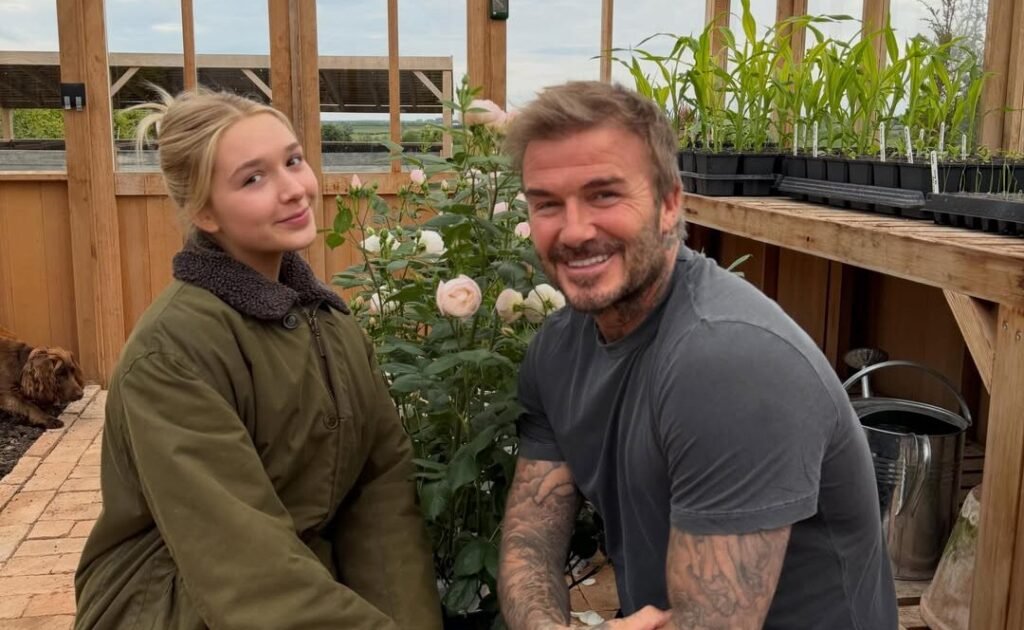 David Beckham Receives a Named Rose Variety and Credits Daughter Harper Seven David Beckham Receives a Named Rose Variety and Credits Daughter Harper Seven
