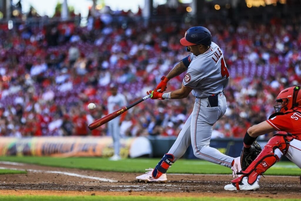 Daylen Lile thriving in homecoming as Nationals take on Reds