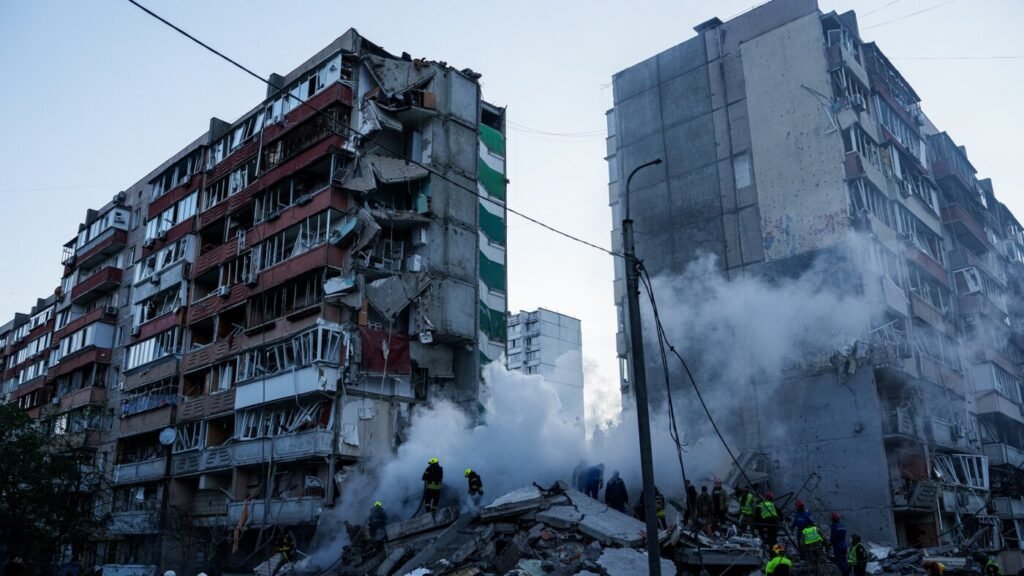 Death toll in attack on Kyiv apartment building now stands at 24 : NPR