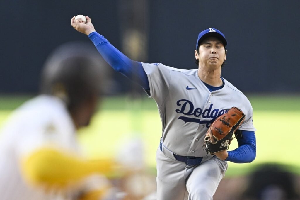 Dodgers' Shohei Ohtani beats Padres with his bat, arm