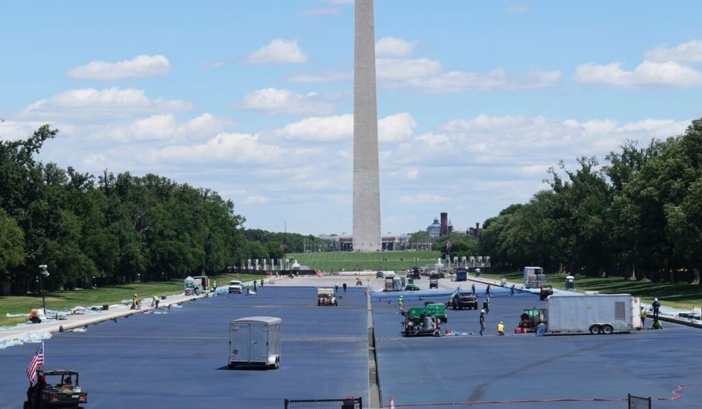 Doug Burgum blasts news reports about Trump’s renovation of Lincoln Memorial Reflecting Pool