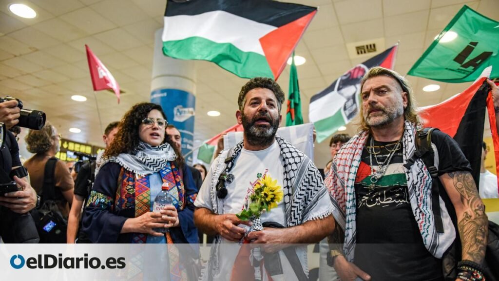 El tripulante de la Flotilla Saif Abukeshek vuelve a Barcelona tras 10 días secuestrado en Israel: "No nos rendimos"