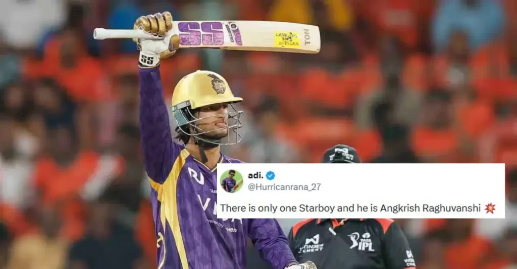 Fans erupt as Angkrish Raghuvanshi’s explosive innings guides KKR to a dominant win over SRH in IPL 2026 Fans erupt as Angkrish Raghuvanshi’s explosive innings guides KKR to a dominant win over SRH in IPL 2026