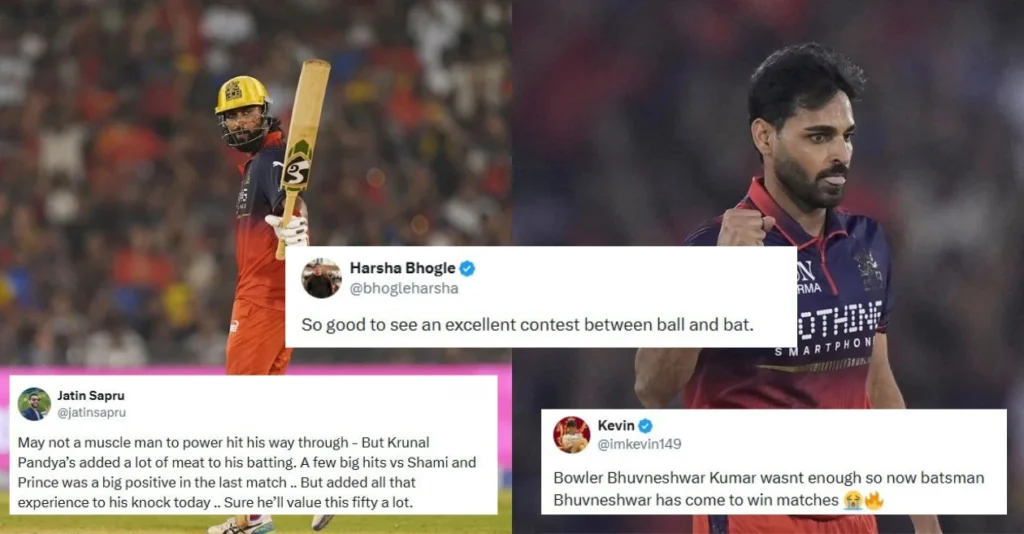 Fans erupt in jubilation as Krunal Pandya and Bhuvneshwar Kumar deliver sensational performances to guide RCB to a dramatic win over MI in IPL 2026