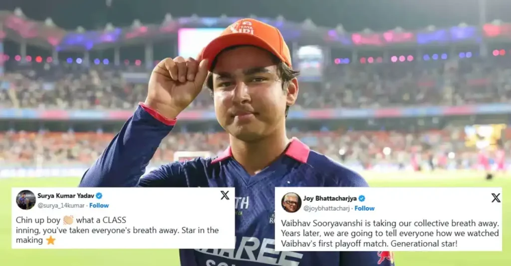 Fans go wild as Vaibhav Suryavanshi powers RR to convincing win over SRH in IPL 2026 Eliminator Fans go wild as Vaibhav Suryavanshi powers RR to convincing win over SRH in IPL 2026 Eliminator
