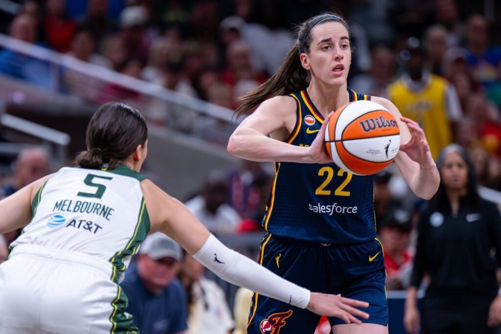 Fever's Caitlin Clark (back) 'probable' to face Valkyries