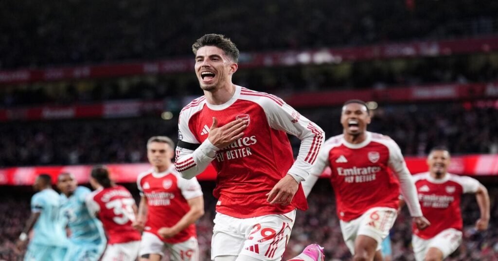 Havertz heads Gunners closer to title