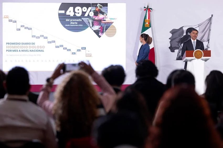 Homicides in Mexico are down by half under Sheinbaum: Wednesday’s mañanera recapped Homicides in Mexico are down by half under Sheinbaum: Wednesday's mañanera recapped