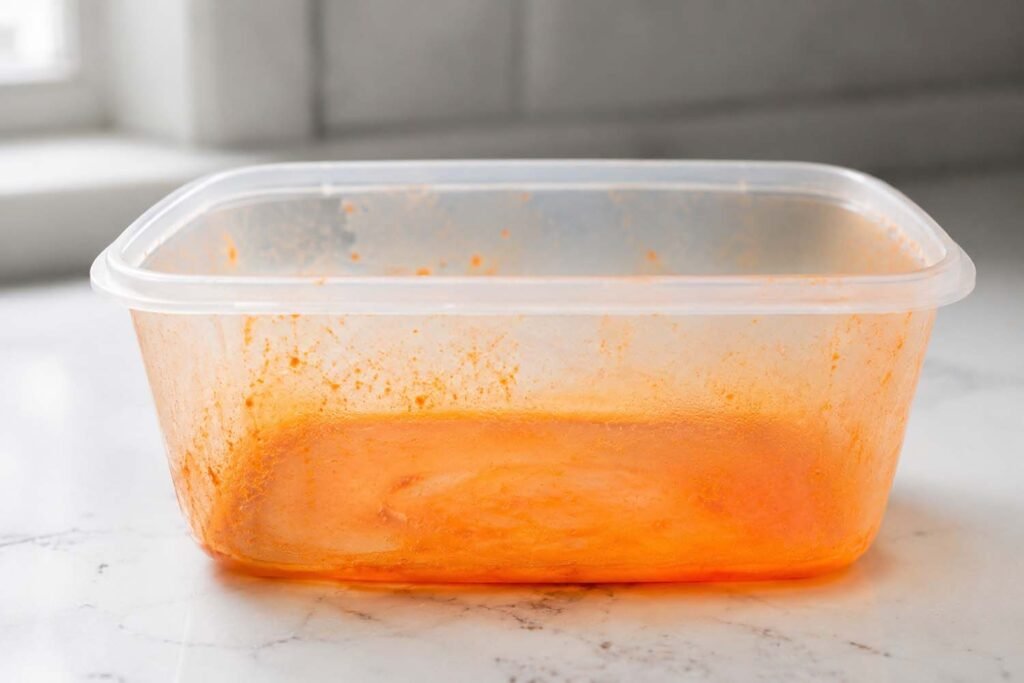 How to Remove Tomato Sauce Stains from Plastic Containers