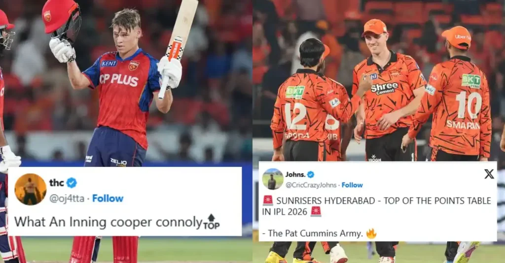 IPL 2026: Fans erupt as SRH beat PBKS despite Cooper Connolly’s century in Hyderabad
