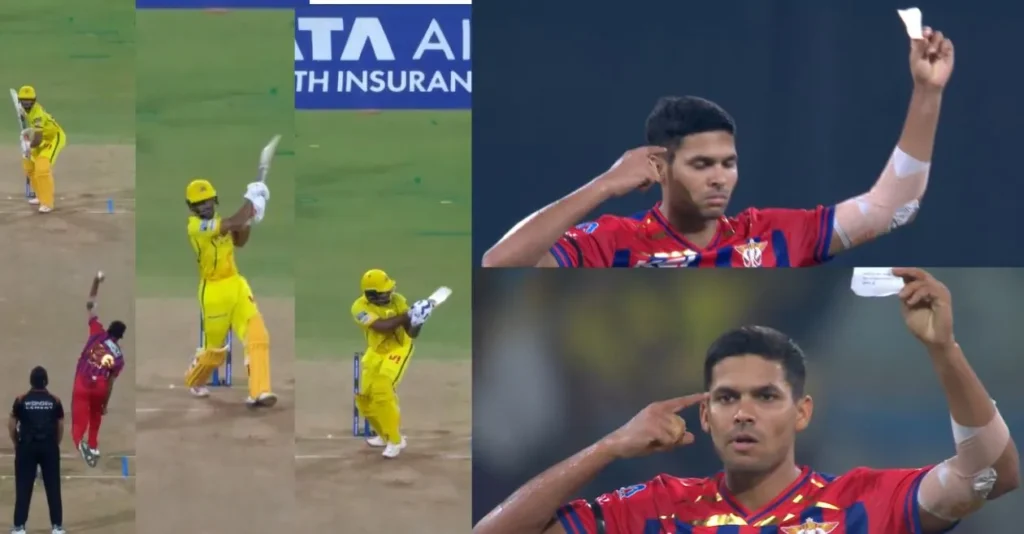 IPL 2026 [WATCH]: Akash Singh’s note-themed celebration grabs attention after scalping Ruturaj Gaikwad and Sanju Samson against CSK