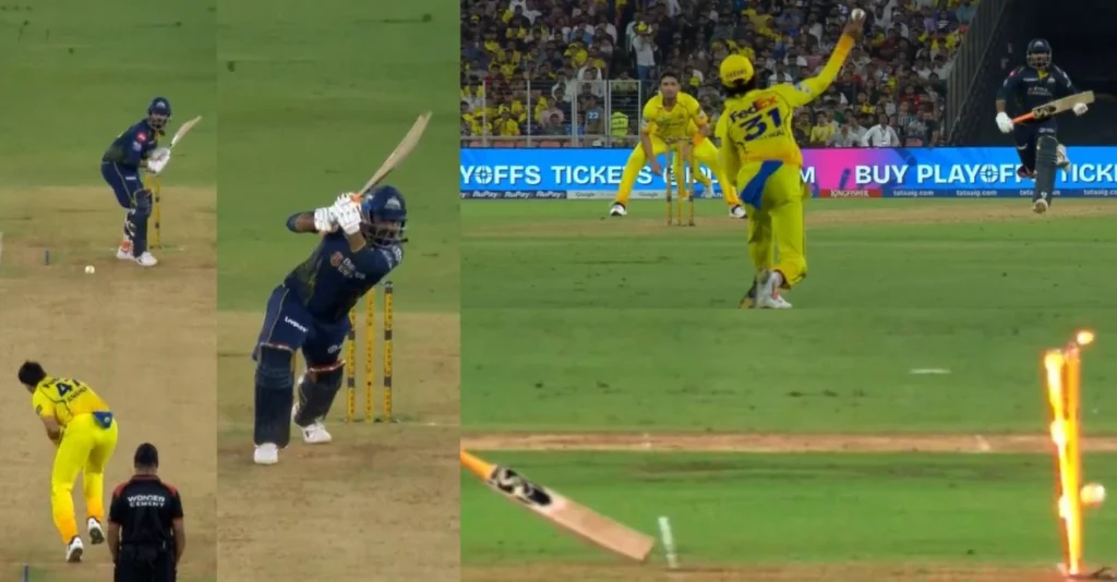 IPL 2026 [WATCH]: Ruturaj Gaikwad darts a direct hit removing Rahul Tewatia for a golden duck during GT vs CSK showdown