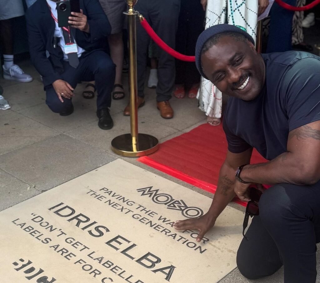 Idris Elba Leaves the Armor at Home for Masters Movie Night
