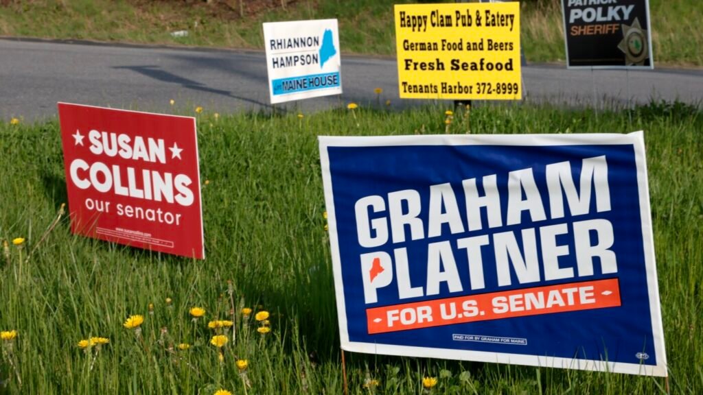 In pitch to voters, Susan Collins touts funds for Maine, Senate seniority : NPR In pitch to voters, Susan Collins touts funds for Maine, Senate seniority : NPR