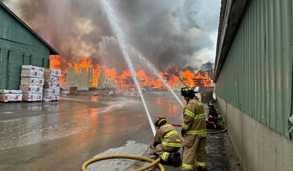 Investigators say fatal Maine lumber mill fire was accidental and started in silo