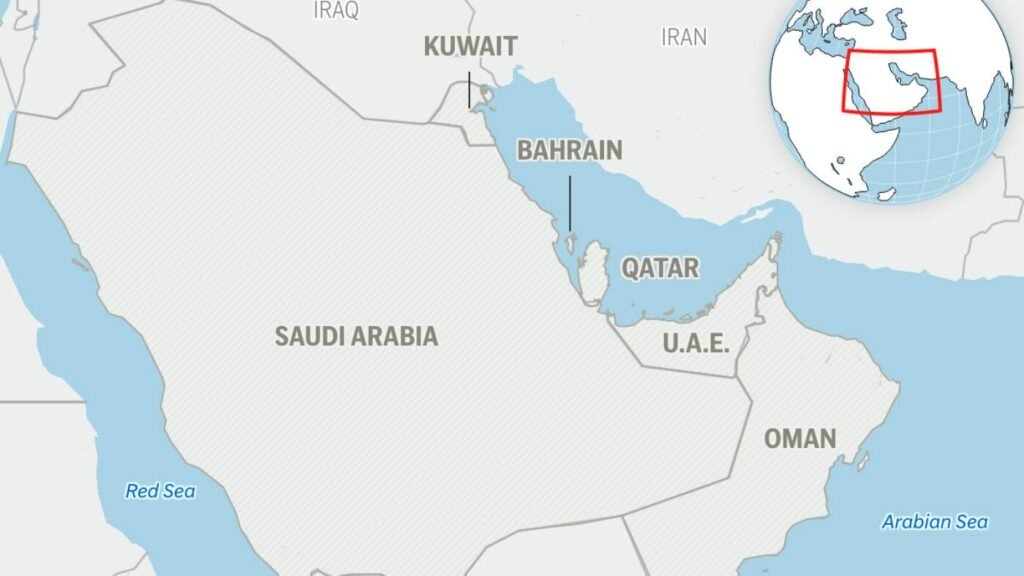 Iran ceasefire tested as cargo ship catches fire after being hit off Qatar's coast : NPR