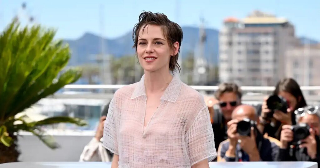 Kristen Stewart Breaks Cannes Dress Code in Sheer Top Kristen Stewart Breaks Cannes Dress Code in Sheer Top