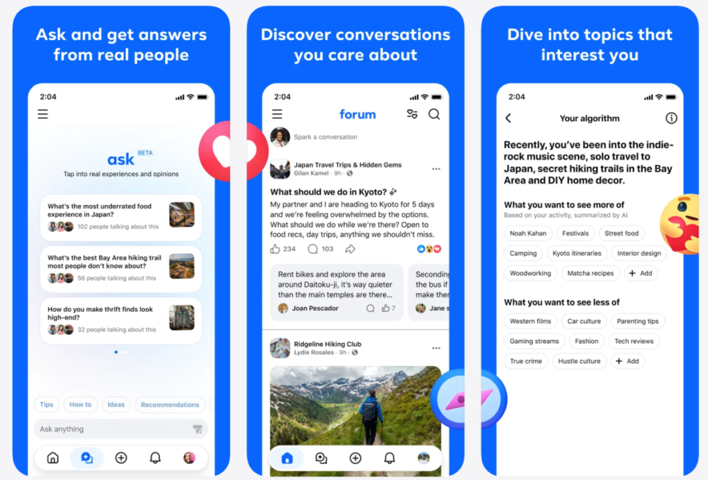 Meta quietly launches a new Reddit-like app called Forum Meta quietly launches a new Reddit-like app called Forum