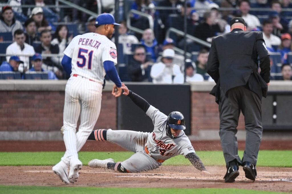 Mets tame Tigers in rookie A.J. Ewing’s debut Mets tame Tigers in rookie A.J. Ewing's debut